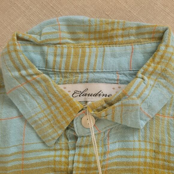 Claudine Tropical Check Shirt - Picture 2 of 7
